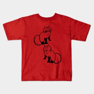Arctic foxes friends are not fur Kids T-Shirt